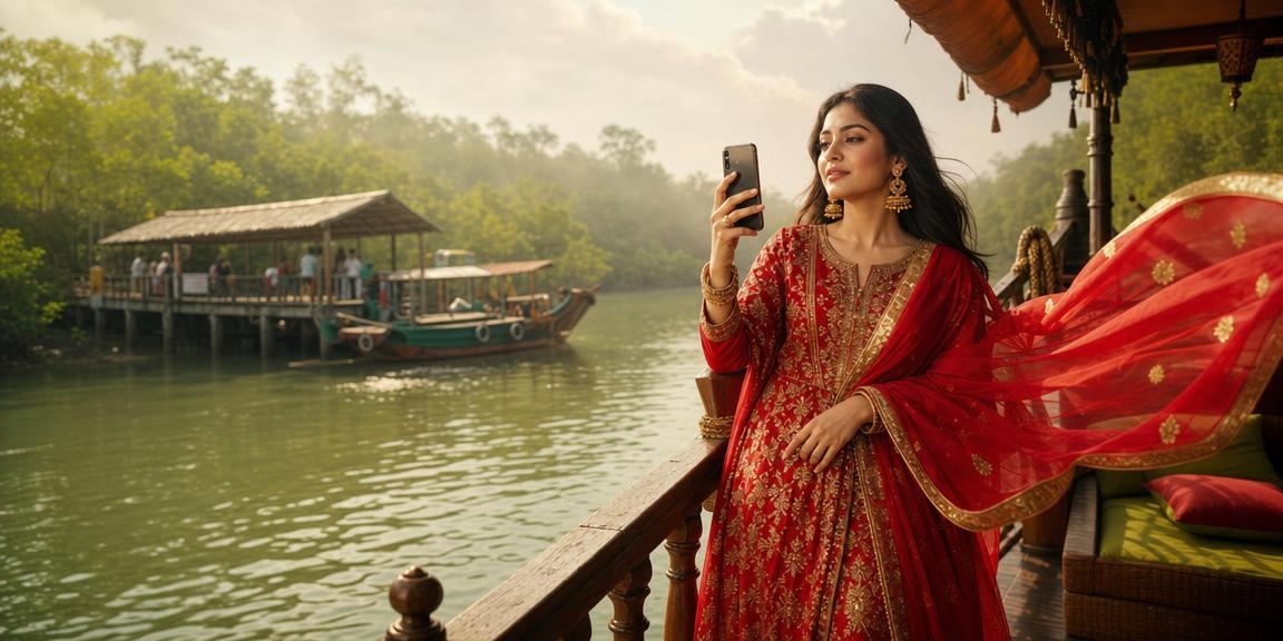 খুলনার চা বাগানে মোবাইলে ক্যাসিনো গেম খেলছেন ব্যবহারকারী