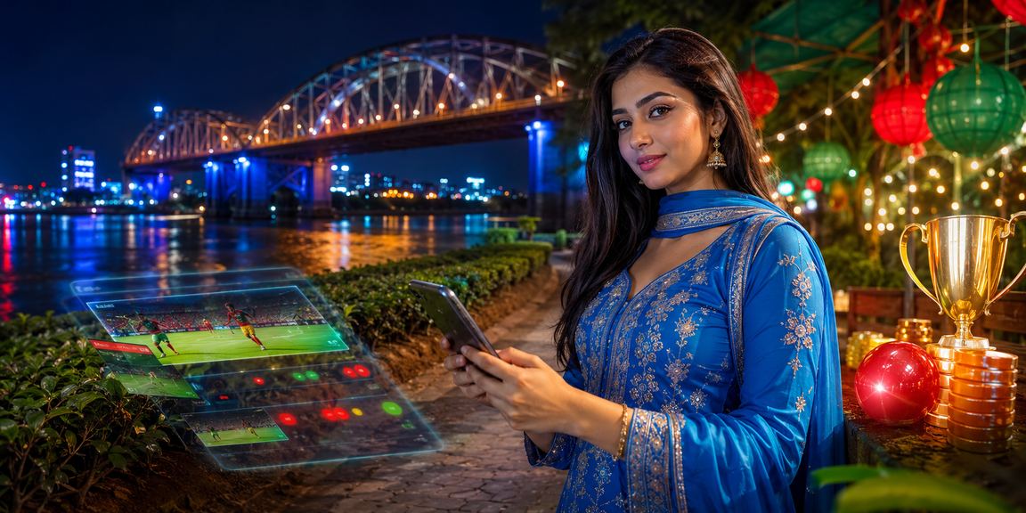 রাজশাহীতে সালোয়ার কামিজ পরা ব্যবহারকারী মোবাইলে দায়িত্বশীলভাবে গেম উপভোগ করছেন