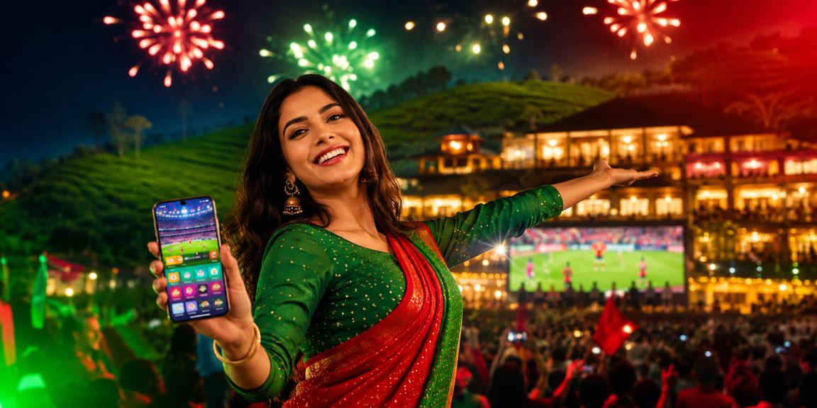 সিলেটে লাল সবুজ পরিবেশে win fast ক্যাসিনো অ্যাপ ব্যবহার করছেন একজন খেলোয়াড়